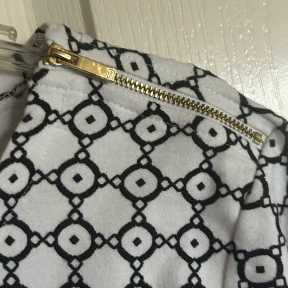 Jones New York Signature graphic  cotton knit zipper shoulder top size XL - Picture 7 of 9